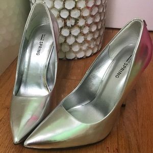 Silver heels